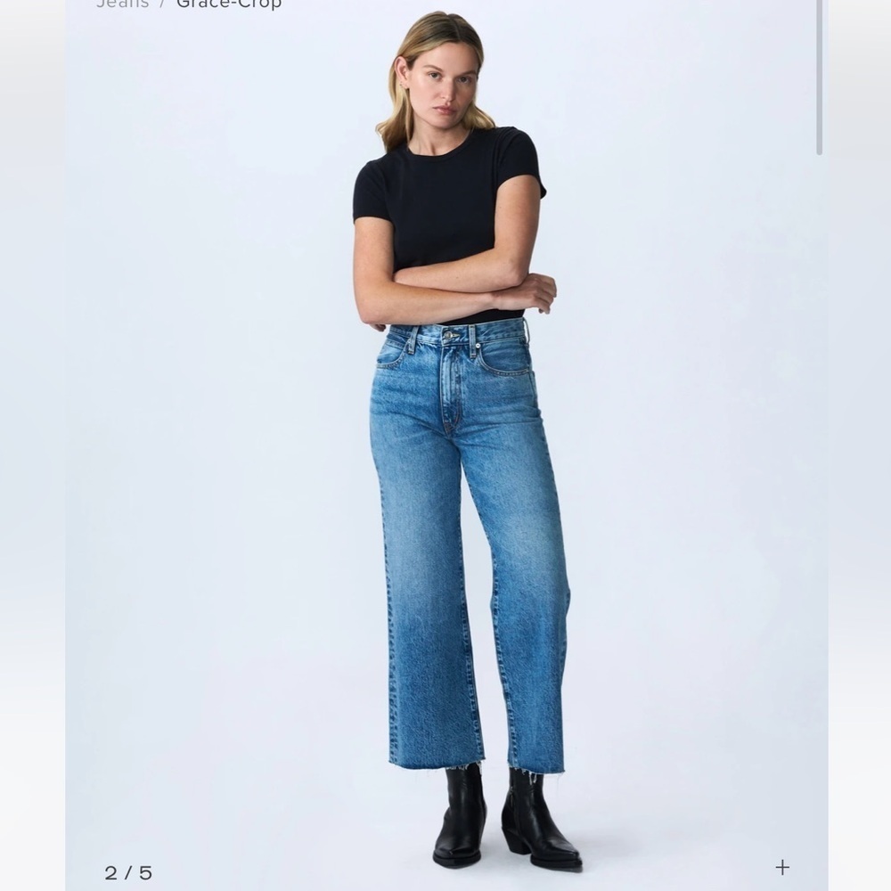 Slvrlake Grace Cropped Stretch wide leg Offers W